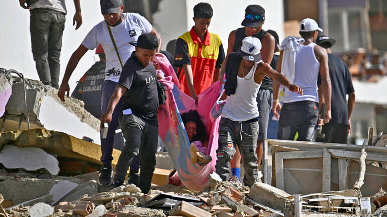 Rettungsaktion nach Erdbeben in Venezuela