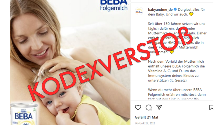 Beba-Folgemilchwerbung in einem Post des Nestlé-Babyclubs – ein Verstoß gegen den Milchkodex der WHO! Beba-Folgemilchwerbung in einem Post des Nestlé-Babyclubs – ein Verstoß gegen den Milchkodex der WHO!