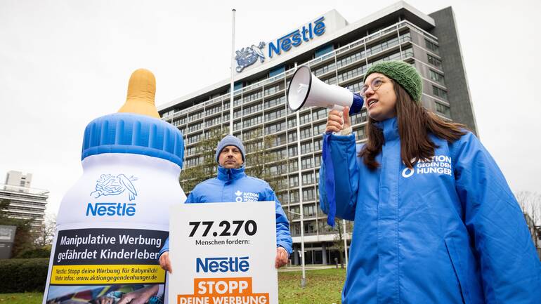 Nestlé Kampagne von Aktion gegen den Hunger Nestlé Kampagne von Aktion gegen den Hunger