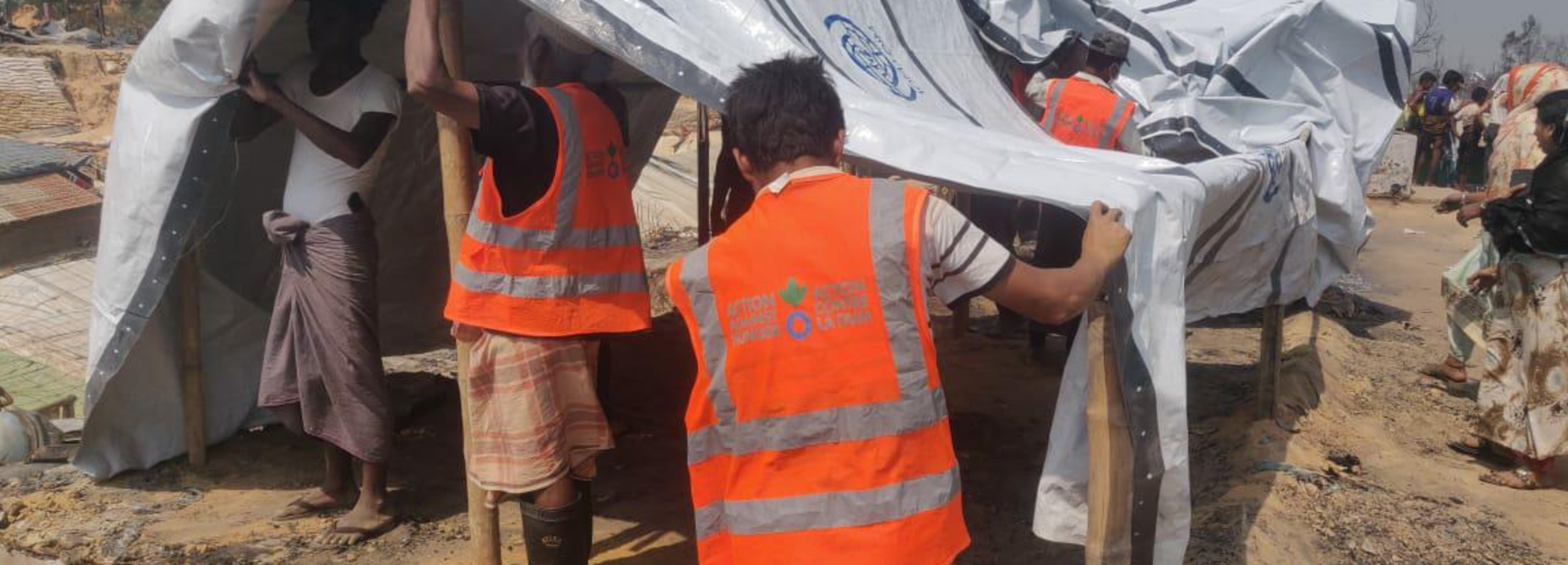 Mitarbeitende von Aktion gegen den Hunger bei der Nothilfe Mitarbeitende von Aktion gegen den Hunger bei der Nothilfe