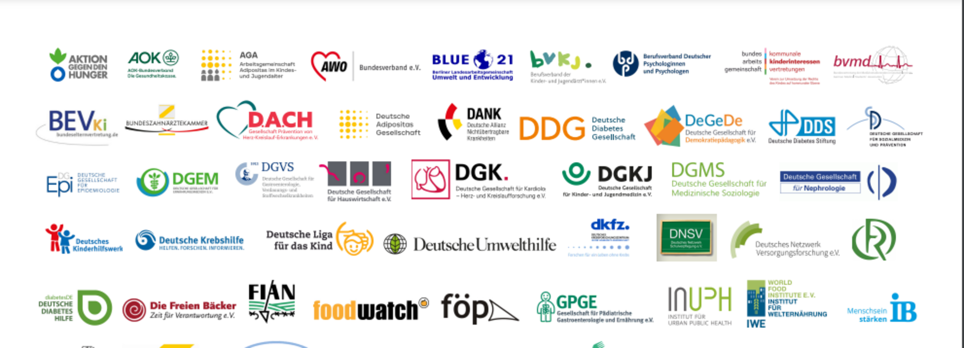 Logos von den unterzeichnenden Organisationen Logos von den unterzeichnenden Organisationen