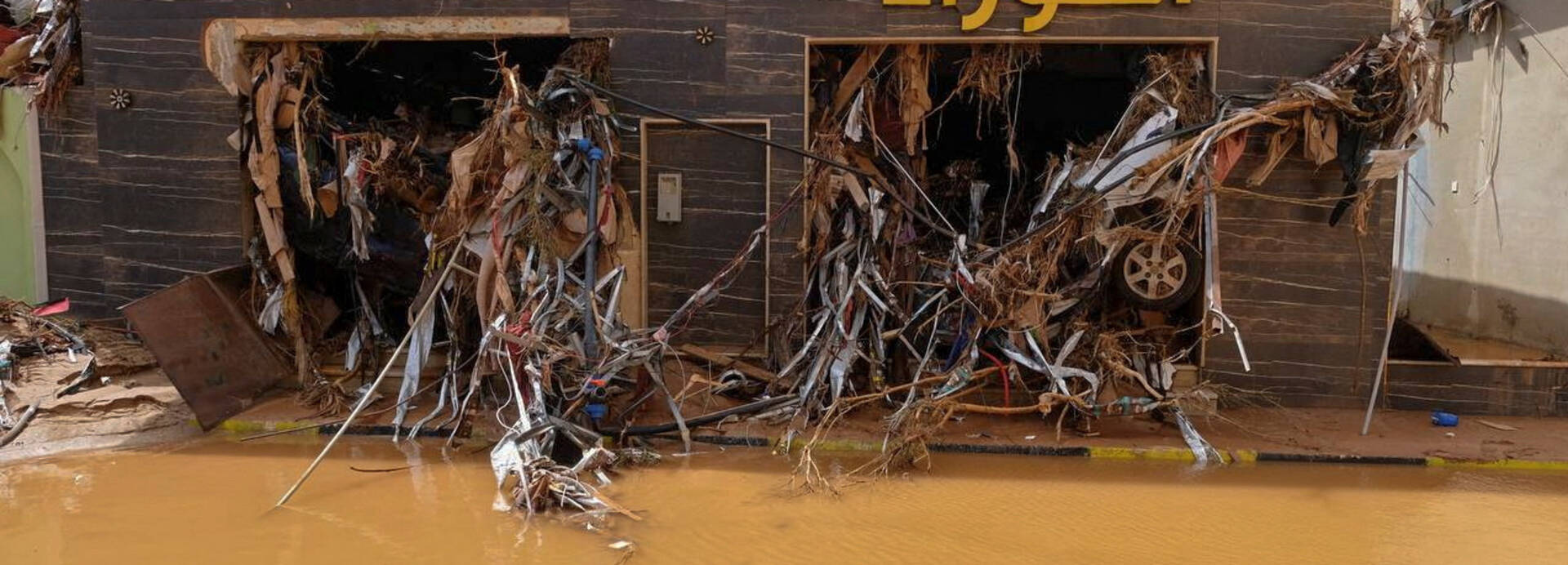 Schwere Unwetter zogen über Libyen hinweg und hinterließen Zerstörung Schwere Unwetter zogen über Libyen hinweg und hinterließen Zerstörung