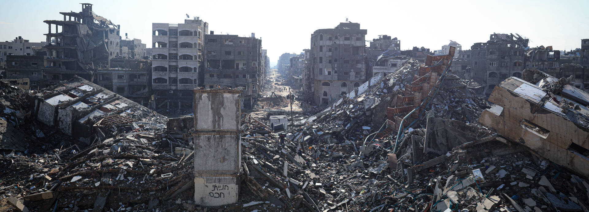 Ein durch den Konflikt völlig zerstörtes Viertel im Norden des Gazastreifens.