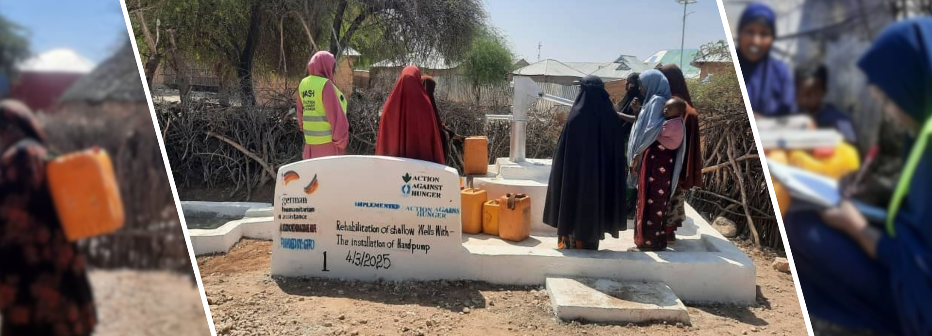 Der neue Brunnen im Geflüchtetenlager Tawakal in Wajid, Somalia, bringt die Frauen enger zusammen und lässt Träume wachsen.