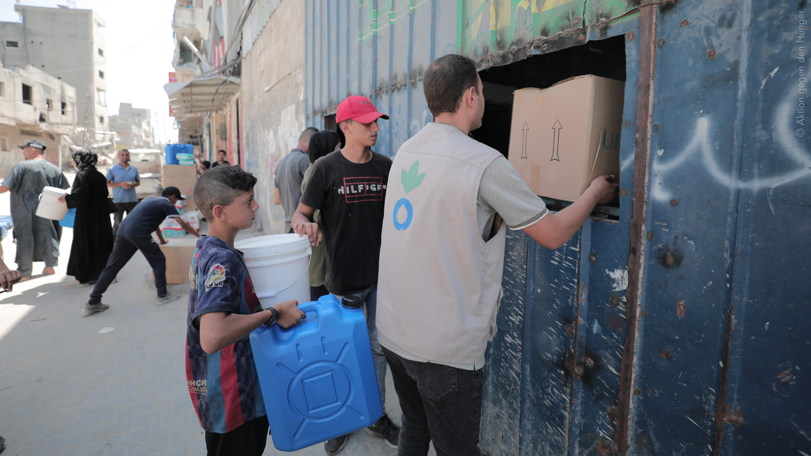 Aktion gegen den Hunger in Gaza