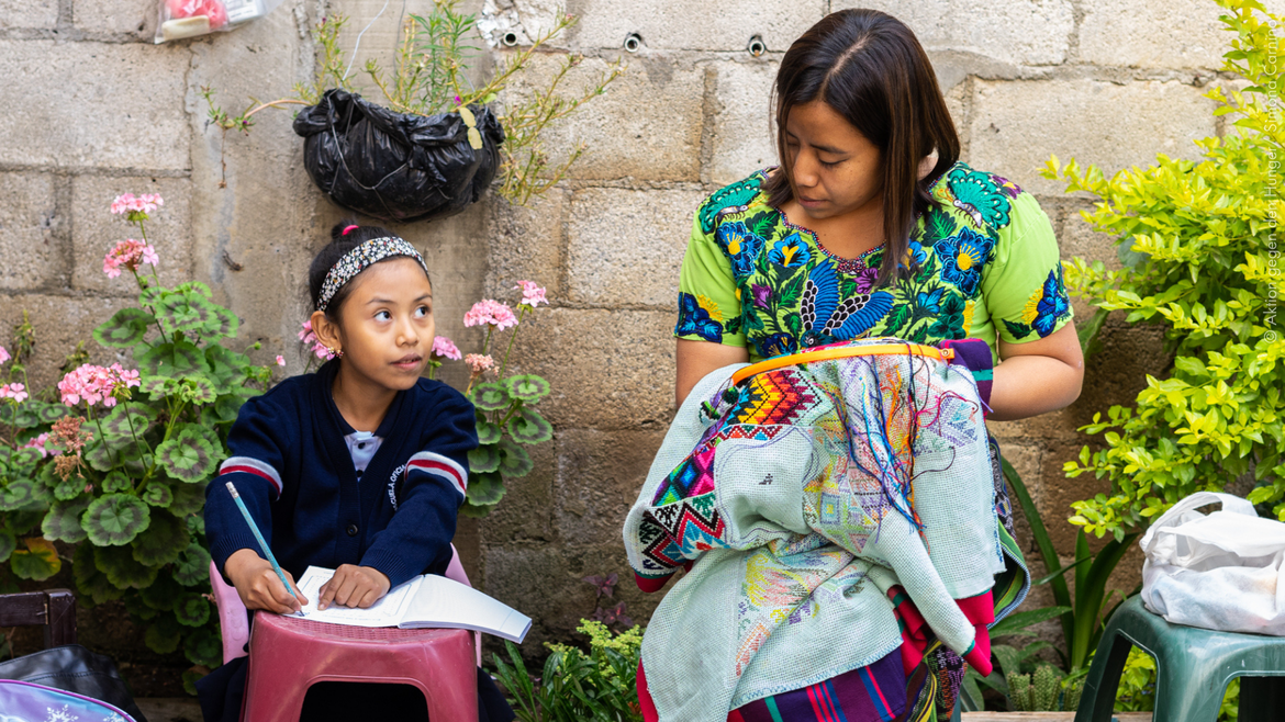 Mutter und Tochter aus Guatemala