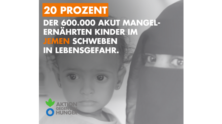 Akute Mangelernährung bei Kindern im Jemen 2024