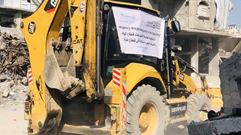 Wiederaufbau der Wasserinfrastruktur in Gaza durch Aktion gegen den Hunger