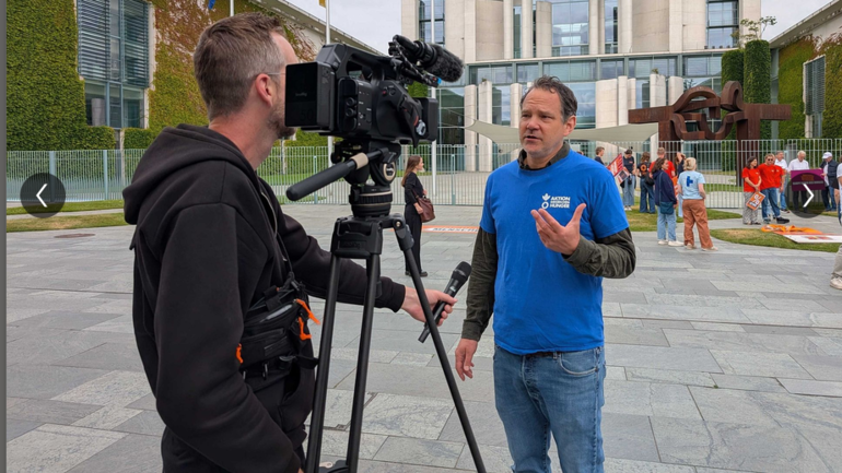 Im Interview für Aktion gegen den Hunger