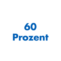 60 Prozent Text: 60 Prozent