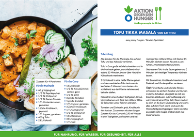Dein Lieblingsrezept: Tofu Tikka Masala
