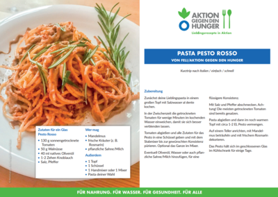 Pasta mit Pesto Rosso von unserer Kollegin Feli