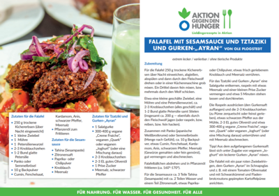 Falafel mit Sesamsauce und Tzatziki von Ole Plogstedt