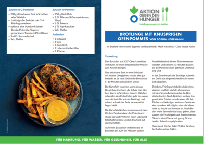 Botlinge mit knusprigen Ofenpommes von Sophia Hoffmann