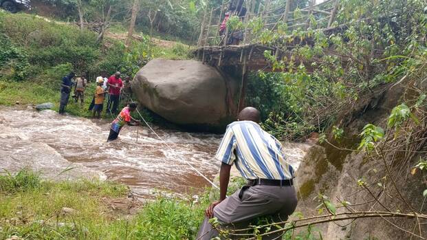 Überschwemmung im Kasese-Distrikt in Uganda – lokale Gemeinden sind regelmäßig von Flutrisiken betroffen